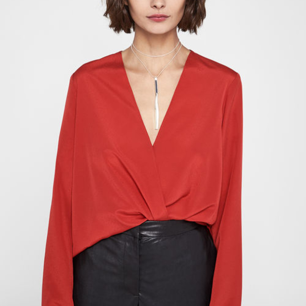 BCBGENERATION Wrap Surplice Top